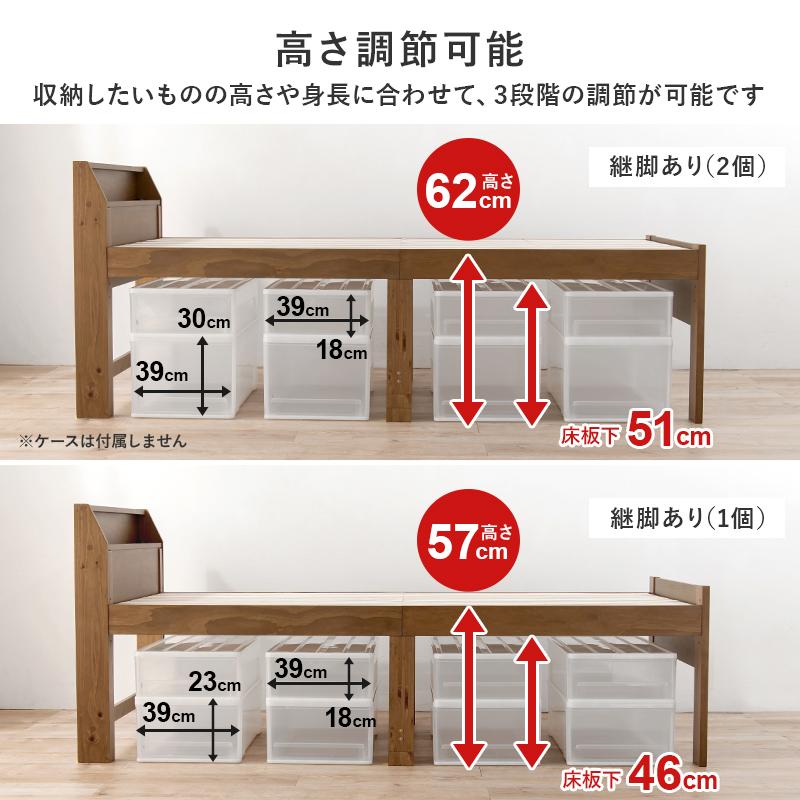 HAGiHARA 木製ベッド ミドル高93センチ セミダブルサイズロング HAGiHARA 木製ベッド ミドル高93センチ セミダブルサイズロング