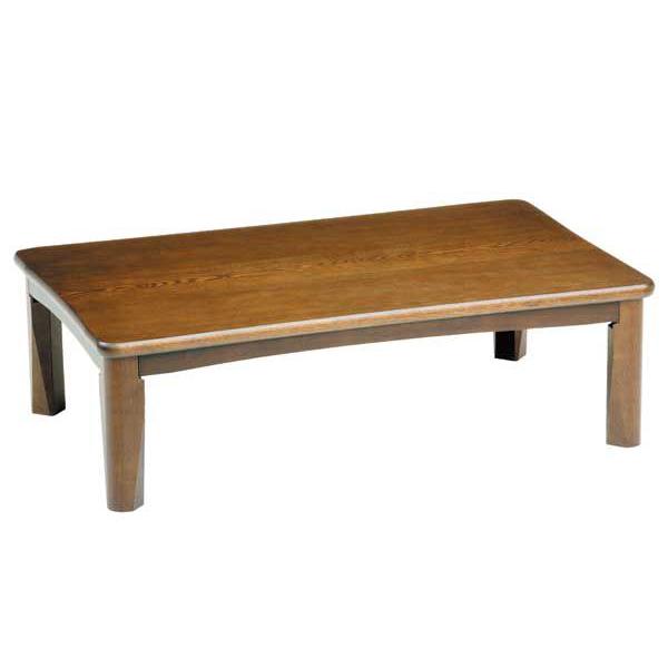 座卓 ローテーブル 軽量 折りたたみ新和風座卓テーブル  天然杢タモ突き板 120巾 宮古ブラウン色