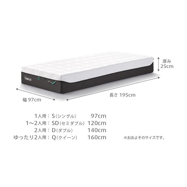 テンピュール（TEMPUR） マットレス プロ プラス クイーンサイズ 厚み