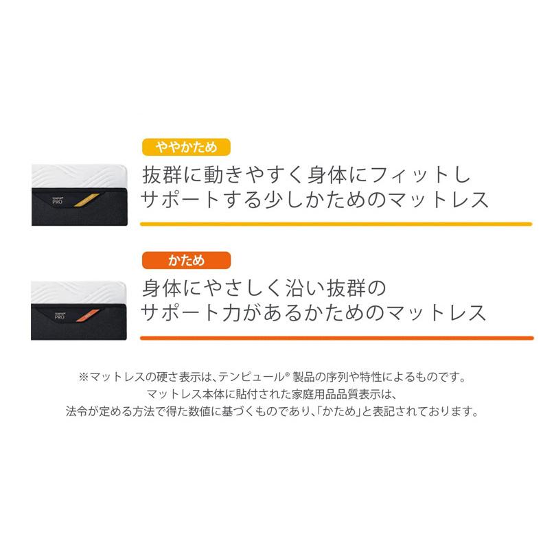 テンピュール マットレス プロ シングルサイズ  厚み21cm 10年保証 デンマーク製の画像