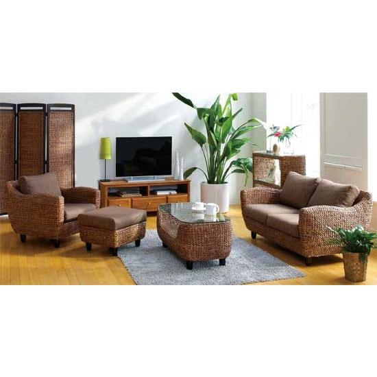 アジアン家具 二人掛けソファ ウォーターヒヤシンスソファー