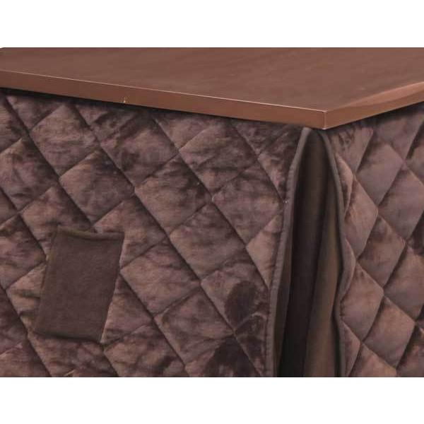 ハイタイプ/ダイニングこたつ布団 長方形120×80巾コタツ用 SFD ダーク