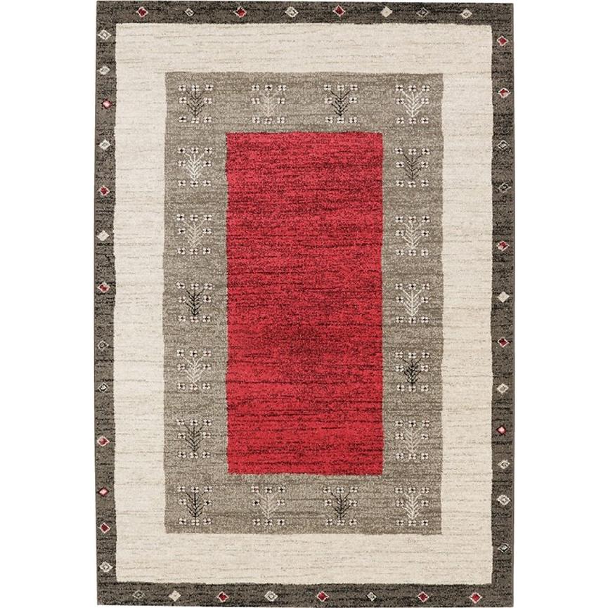 ラグ カーペット 160×230cm レッド色 長方形 ヴォルテ ラグ カーペット 160×230cm レッド色 長方形 ヴォルテ