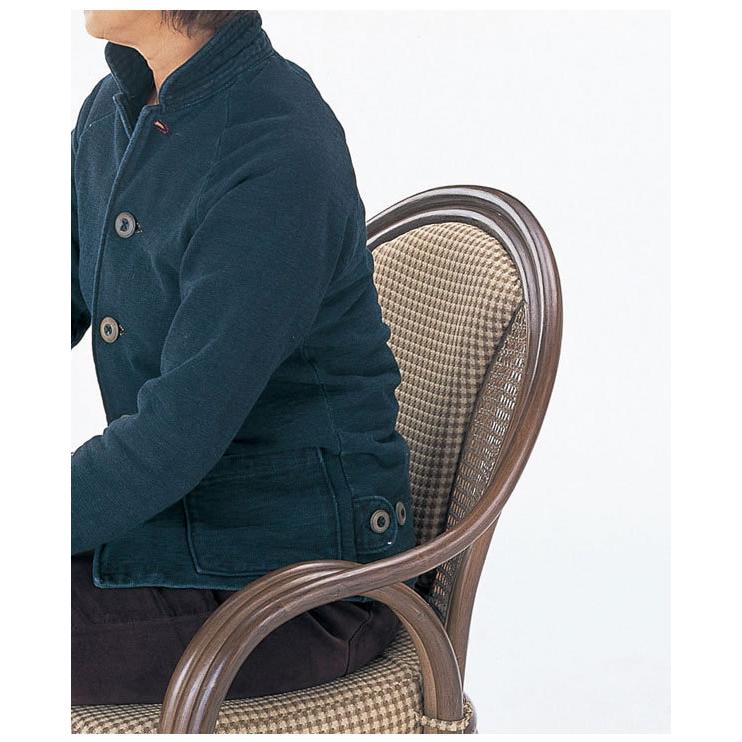 今枝商店 籐(ラタン)椅子 アームチェア 座椅子 座面高36センチ Y-302B