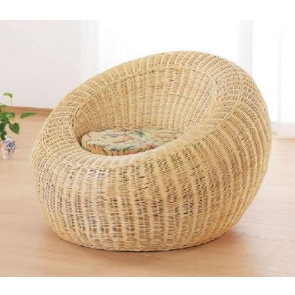 今枝商店 - 籐(ラタン)居敷き ひじ掛けいす 座面高38浪花節的 Y-806 たまり場 アジアンテイスト ラタンチェア