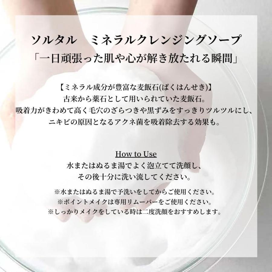 正規取扱】ソルタル ミネラルクレンジングソープ80g : 三和