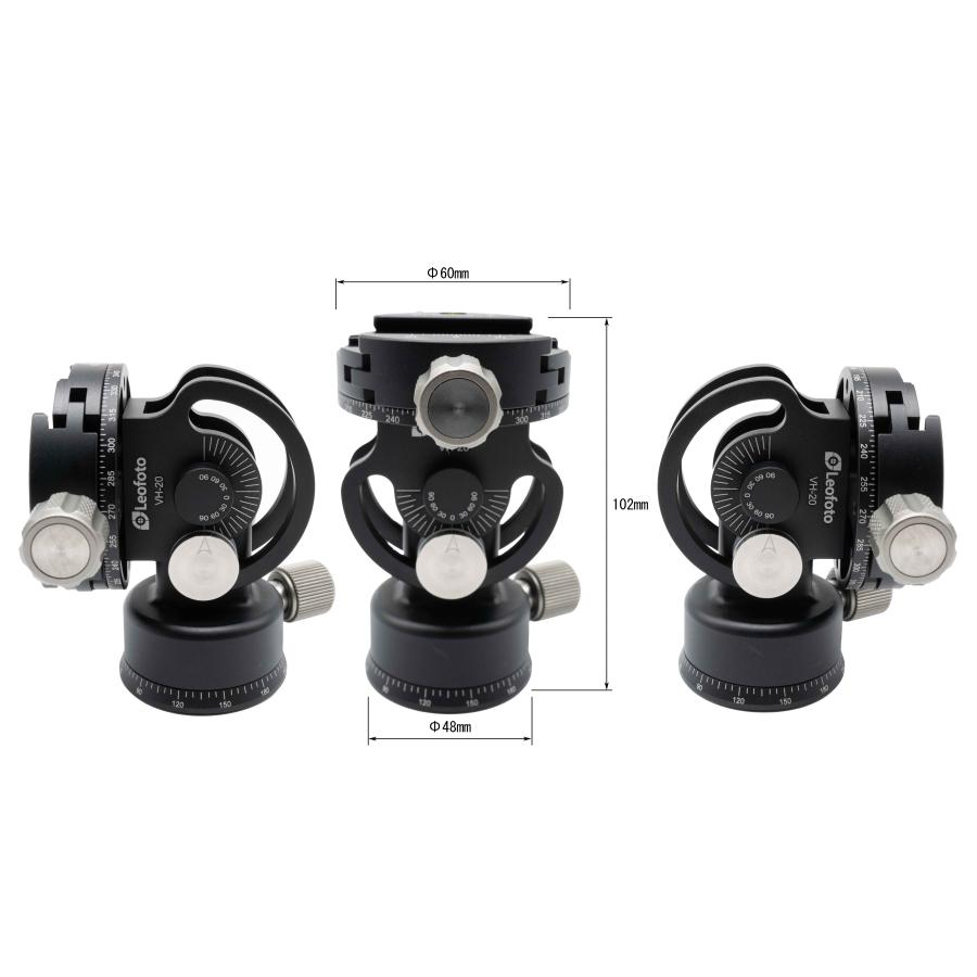 Leofoto VH-20+QP-70 雲台 2WAY 一脚・三脚用 [並行輸入品 Leofoto VH-20+QP-70 雲台 2WAY 一脚・三脚用 [並行輸入品