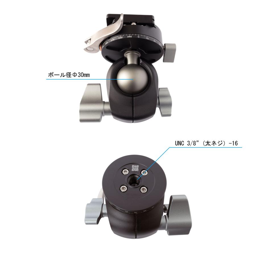 LHシリーズ Leofoto (レオフォト) LH-30PCL レバーロック式 LHシリーズ Leofoto (レオフォト) LH-30PCL レバーロック式