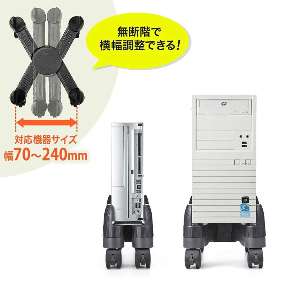 Cpuスタンド キャスター付 Pcスタンド デスクトップ サンワダイレクト 通販 Paypayモール