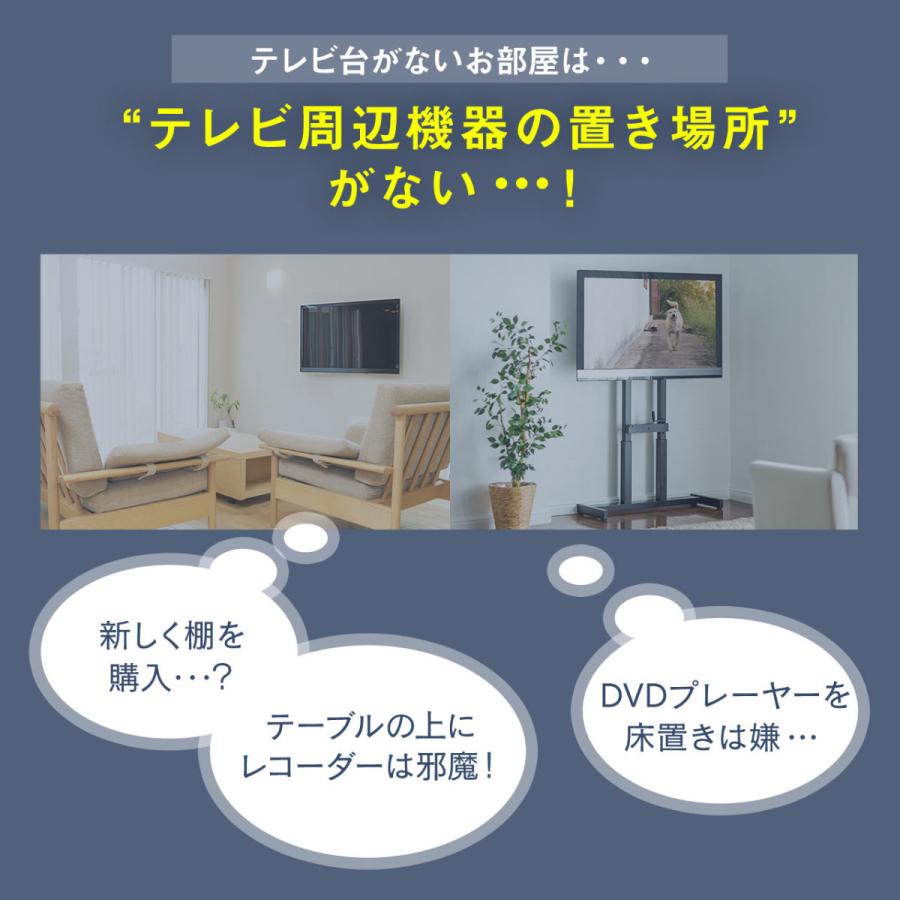 壁掛けラック 壁設置用棚 Av棚 プレーヤー設置 テレビ 周辺機器 収納 スピーカー棚 サンワダイレクト 通販 Paypayモール