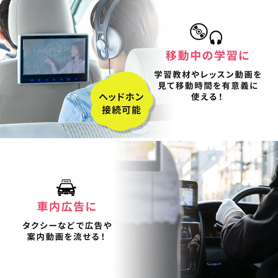 正規品質保証 車載用ヘッドレストモニター リアモニター Dvdプレーヤー 車載プレーヤー シガー接続 Hdmi入力 Dvd Microsd 大画面 簡単取付 車用12 800円 Aynaelda Com