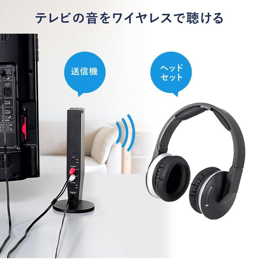 ワイヤレス ヘッドフォン ヘッドホン テレビ 高音質 サンワダイレクト 通販 Paypayモール