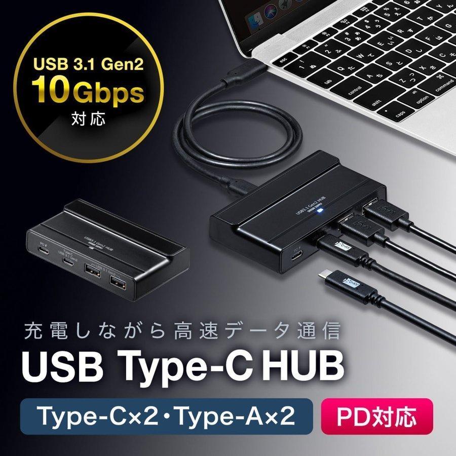 誕生日プレゼント USBハブ Type-C USB-C ハブ USB3.1 Gen2/Gen1 USB PD 4ポート バスパワー セルフパワー AC アダプタ付き コンセント付き iPad Pro MacBook 激安価格と即納で通信販売