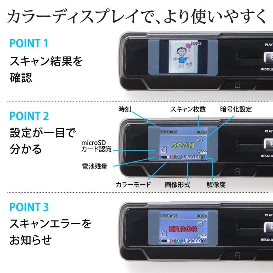 ハンディスキャナー A4 モバイルスキャナー Ocr スキャナ 自炊 なぞる