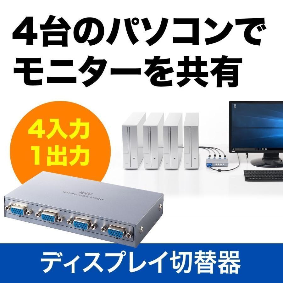 ディスプレイ切替器 Vga切替器 ミニd Sub15ピン 4台用 サンワダイレクト 通販 Paypayモール