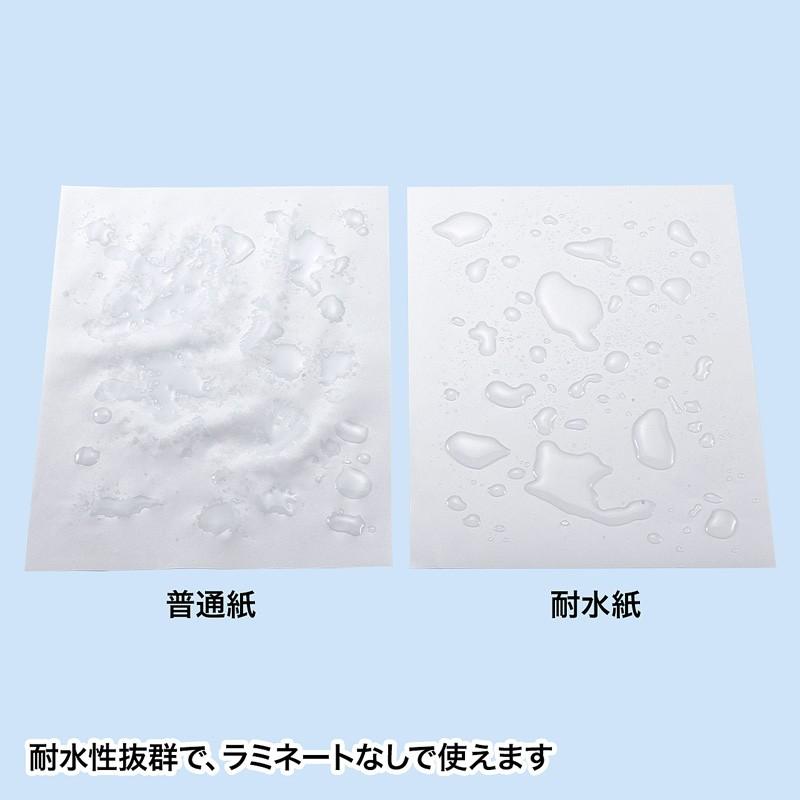 レーザープリンター用紙 耐水紙 半光沢 中厚 A4 50枚入り（LBP-WPF15MDP）