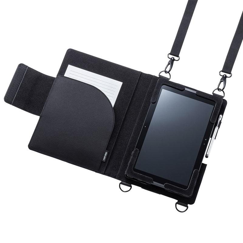 充実の品 ショルダーベルト付き10.1型タブレットPCケース 背面カメラ対応 人気のファッションブランド！