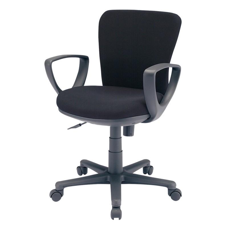 ワークチェア 肘掛有り 包まれるようなフィット感のオフィスチェア 黒椅子 :SNC-022KBK:サンワダイレクト - 通販 - Yahoo
