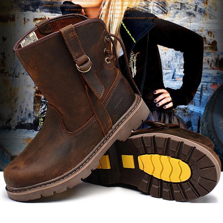 牛革 バイクブーツ メンズ 本革 ブーツ メンズ ブーツ ミリタリー