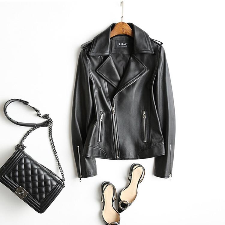 お買得大 バイクジャケット レディース 春秋冬 ライダースジャケット 本革ジャケット ラム革 レザージャケット Leather Jacket 革ジャン ファッション 送料無料 激安大セール Www Superavila Com