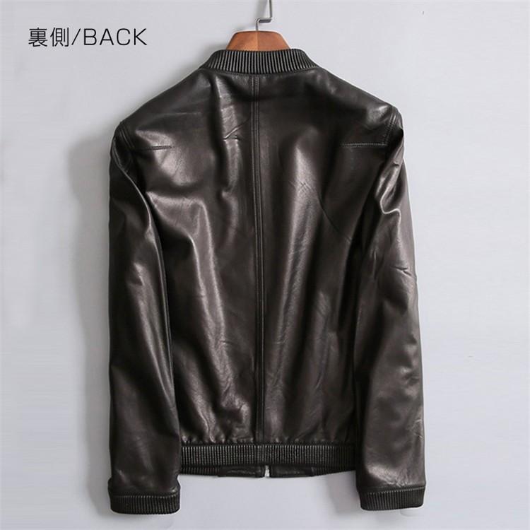 ライダース　バイクジャケット　メンズ　春秋冬　ジャケット 本革ジャケット　ラム革　レザージャケット　leather jacket　革ジャン　アウター　｜sanwafashion｜05