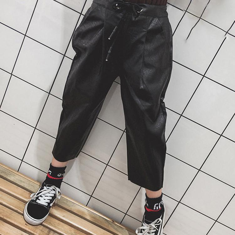 レザーパンツ キッズ スキニー 革パン ロングパンツ 子供 レザーパンツ  