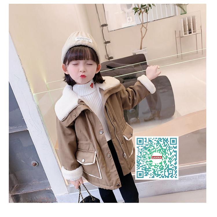 女の子 キッズ モッズコート 裏起毛 子供 毛皮コート キッズ ファー 