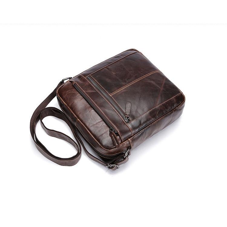 本革　メッセンジャーバッグ　ショルダーバッグメンズ 斜めがけ 2way  ビジネスバッグ　通勤バッグ  カバン　牛革　通勤通学 　カジュアル  アウトドア