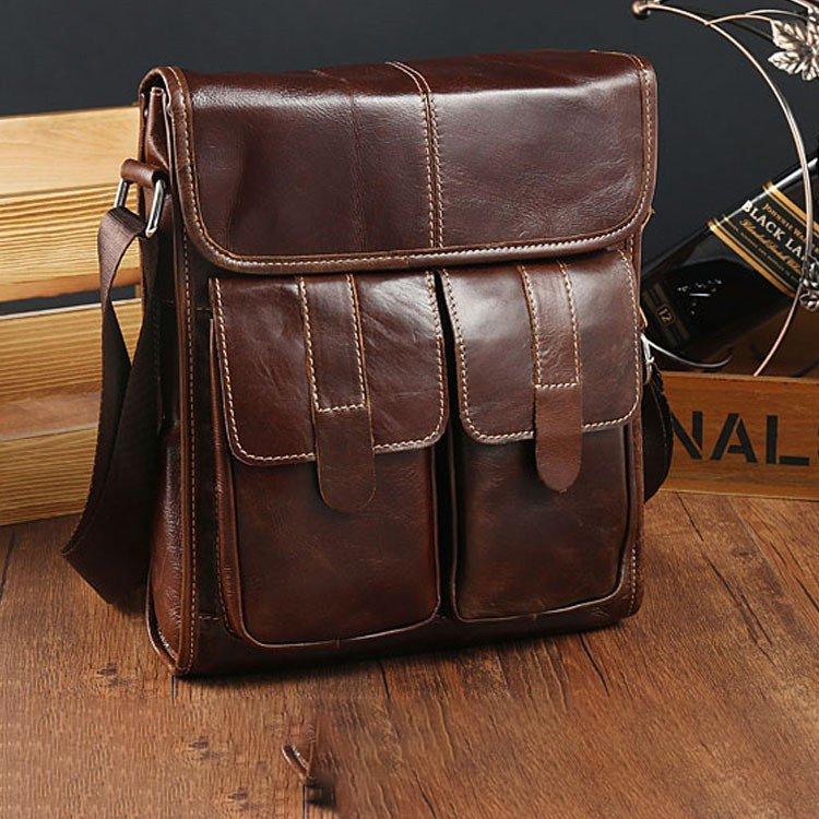 皮革メッセンジャーバッグ 本革 メッセンジャーバッグ ショルダーバッグメンズ 斜めがけ 2way