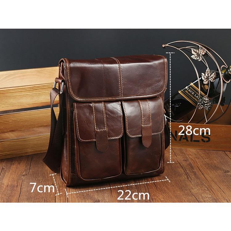 本革 メッセンジャーバッグ ショルダーバッグメンズ 斜めがけ 2way