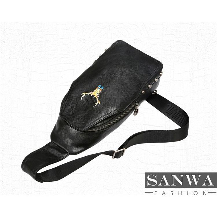 ボディバッグ メンズ 縦型レザーボディバッグ 楽天市場】ボディバッグ メンズ 本革 バングラデシュレザー 縦型 革