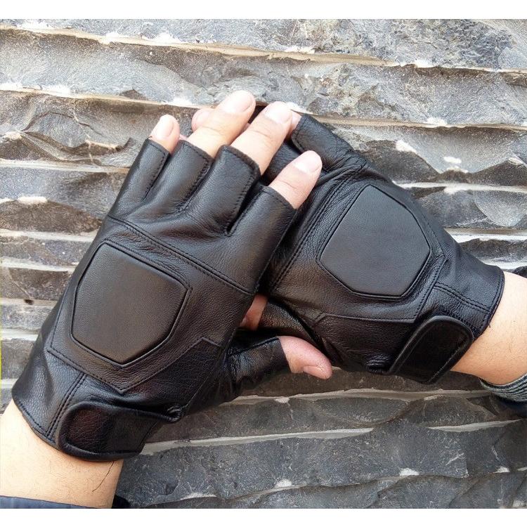 本革手袋　グローブ　メンズ　羊革　半指手袋　 glove　バイク手袋　バイクグローブ　レーシンググローブ 柔らかい 上質 高級｜sanwafashion｜05