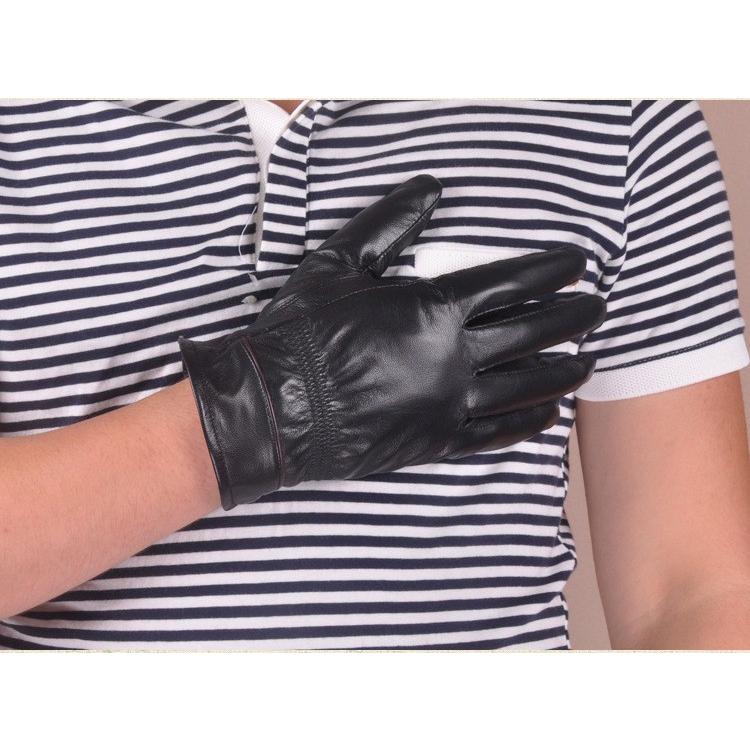 本革手袋　グローブ　メンズ　羊革　手袋　裏起毛　glove　バイク手袋　バイクグローブ　レーシンググローブ　暖かい 防寒 柔らかい 上質 高級｜sanwafashion｜04