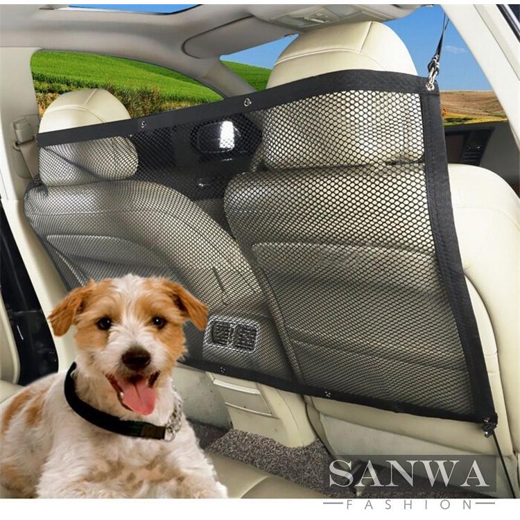Amazon | セーフティバリアネット 車内用防護ネット 犬用 ドライブセーフティーネット ペット拘束車後部座席ディバイダー  車両ゲートカーゴエリアトラベルトランクメッシュネットスクリーンバリケード おでかけ ペットカー用品 | REZK | カー用品 通販 車用犬用ネットバリアのために Panamera (G2), 耐久性 2層メッシュで設計120*90CM バリアネット車の後部座席仕切
