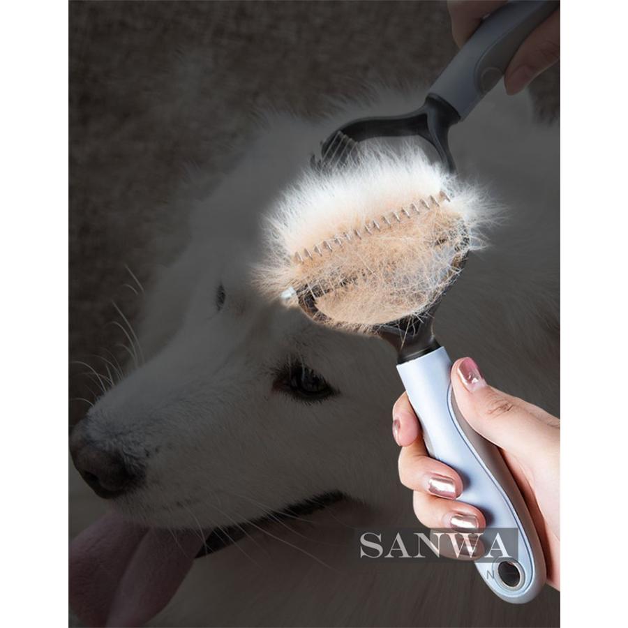 抜け毛ブラシ ペットブラシ 犬 猫 抜け毛取り 換毛期 マッサージ