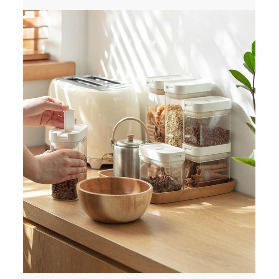 保存容器 フードコンテナ 蓋付き 食品 ストッカー 小物 収納ケース