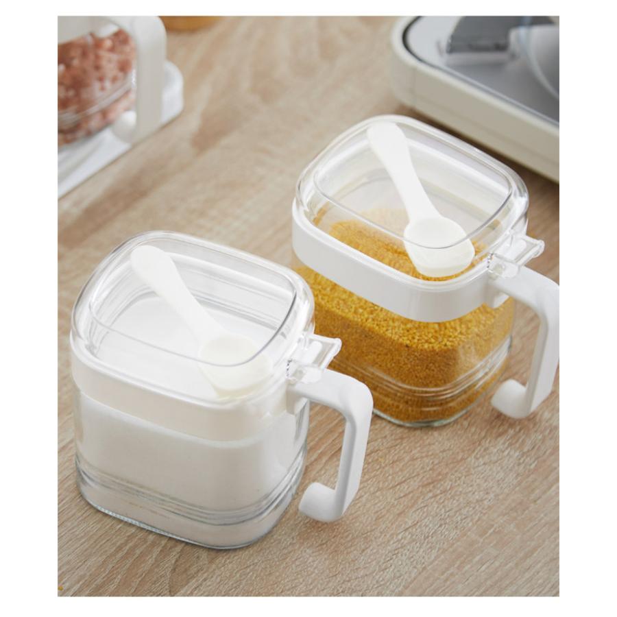 調味料入れ 調味料容器 ストッカー 収納ケース キッチン収納 保存容器 スパイスボトル 塩 胡椒 香辛料 砂糖 醤油 Spicejars053 Sanwa Fashion 通販 Yahoo ショッピング