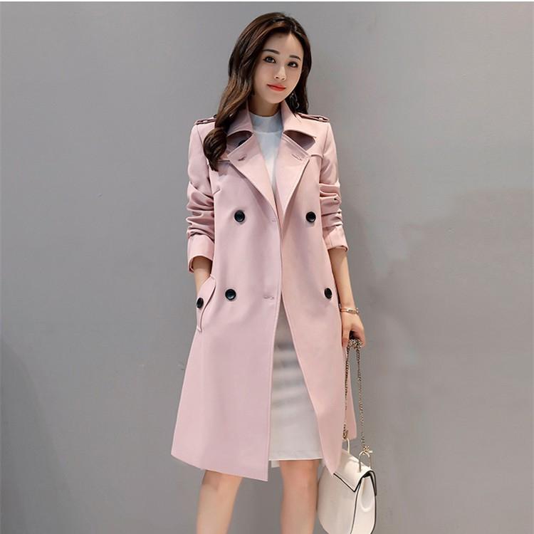 レディーストレンチコート スプリングコート 春 秋 ロング丈 ベルト付き ジャケット コート ベーシック シンプル カジュアル 春服 Ol 婦人 通勤 Wmsfy004 Sanwa Fashion 通販 Yahoo ショッピング