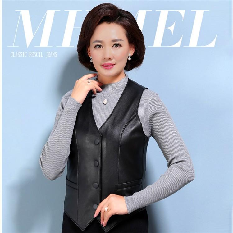 春夏秋冬 本革 ベスト レディース レザーベスト 羊革 ジレベスト