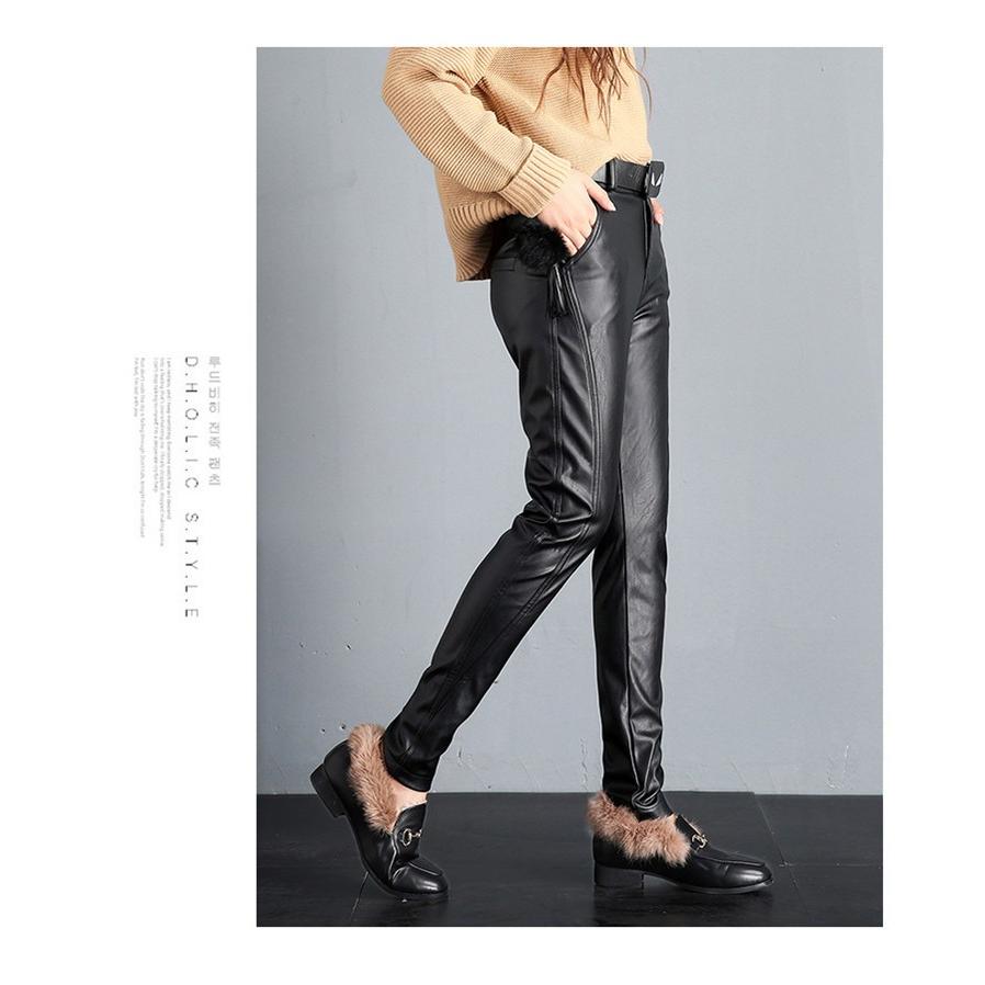 レザーパンツ レディース ズボン 革パン バイクパンツ フェイク