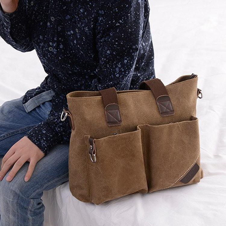トートバッグ キャンパス 牛革 大きめ メンズ 斜めがけ ビジネス 帆布 