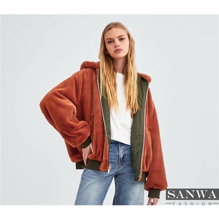 スタジャン レディースジャケット 秋冬 女性 コート ショート レディースコート ブルゾン ジャンパー 両面式 フード付き Y18 Nvxwt093 Sanwa Fashion 通販 Yahoo ショッピング