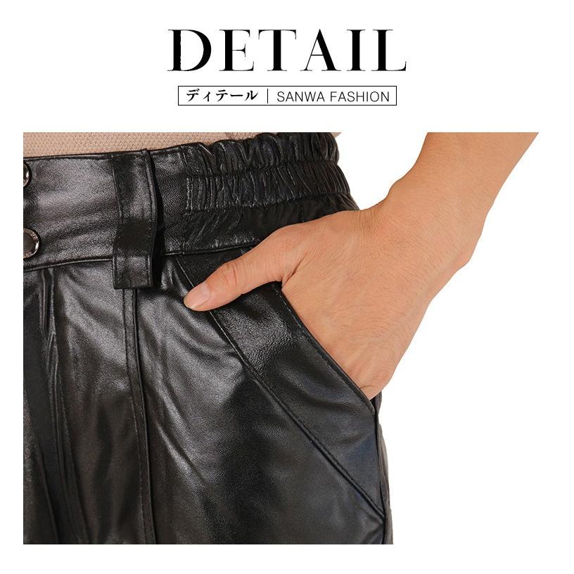 本革 羊革 メンズ革パン 春秋冬 レザーパンツ 防風防寒 厚手 バイク