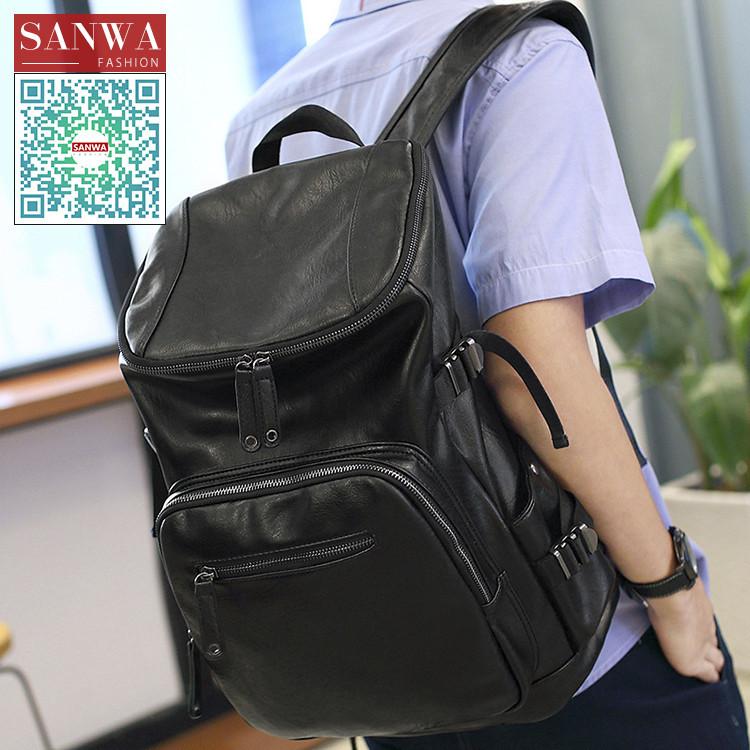 リュック メンズ リュックサック 本革 牛革 デイパック ビジネス バックパック レザー 通勤通学 旅行 出張 アウトドア 自転車鞄 カバン 男女兼用 Y Backpack115 Sanwa Fashion 通販 Yahoo ショッピング
