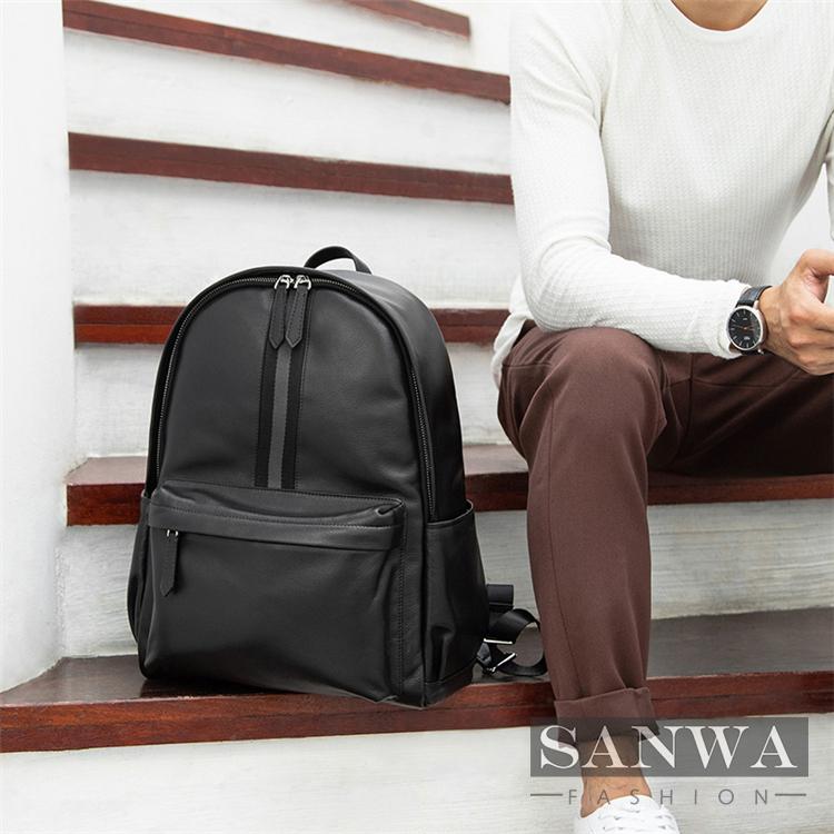 【クーポン】 リュック　メンズ　リュックサック 本革　牛革　デイパック　ビジネス　バックパック　レザー　通勤通学　旅行　出張　アウトドア　自転車鞄　カバン　男女兼用 【M1914241250】(11350円)