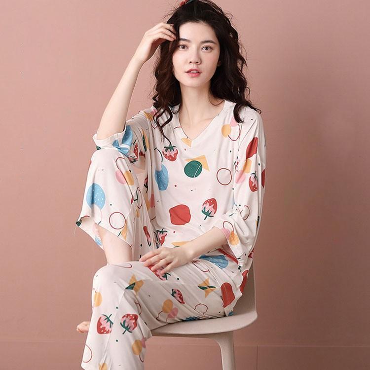 パジャマ ルームウェア レディース 春夏 パジャマ 韓国風 セットアップ 薄い 七分袖 上下セット部屋着 寝巻き女性 可愛い ランジェリー 冷房対応 快適 Y Pajyapaw172 Sanwa Fashion 通販 Yahoo ショッピング