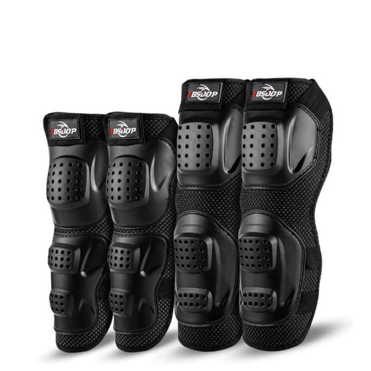 バイクプロテクター 肘 膝 プロテクター アームガード4点セット