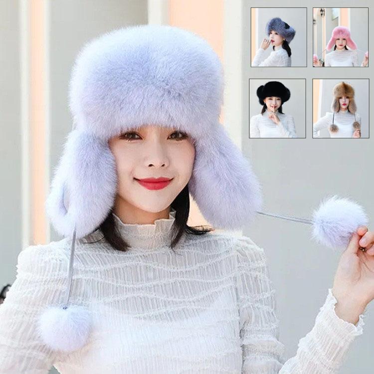 ファーキャップ 帽子 レディース 秋冬 ファー ハット ロシア帽 ファーキャップ 帽子 レディース 秋冬 ファー ハット ロシア帽