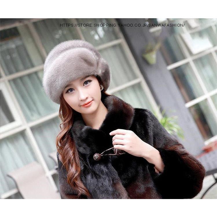 帽子 Real fur cap Ruben キャップ 帽子 RV FAKEFUR CAP/リバーシブル フェイク