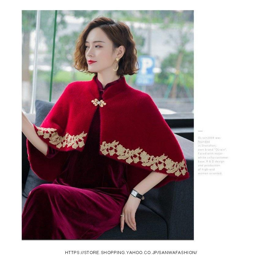 レディース ボレロ 秋冬 ファーボレロ ショール 羽織り 結婚式